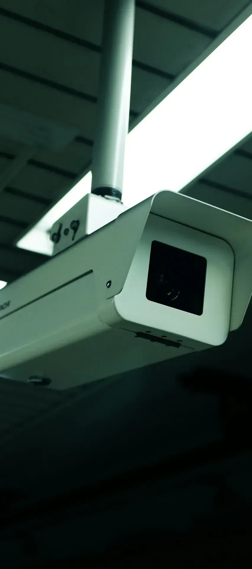 white security camera